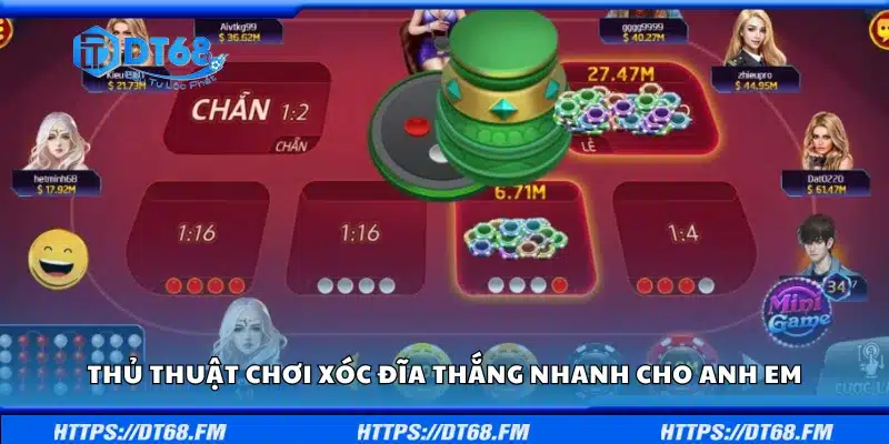 Một số thủ thuật chơi Xóc Đĩa thắng nhanh